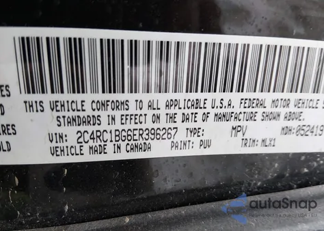 2014 Chrysler Town & Country Touring from USA, damaged, VIN 2C4RC1BG6ER396267